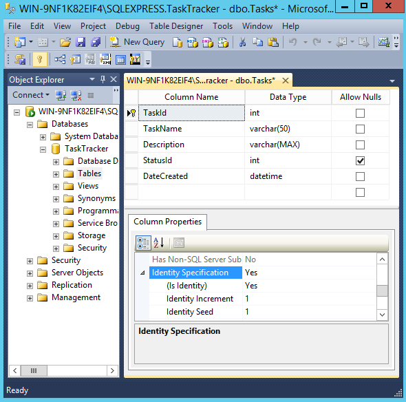 How to Create a Table in SQL Server Database.Guide