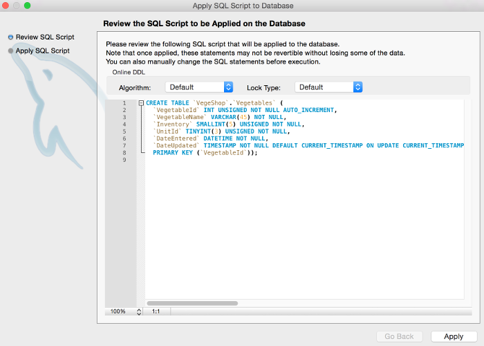 How To Create A Table In MySQL Workbench Using The GUI Database Guide