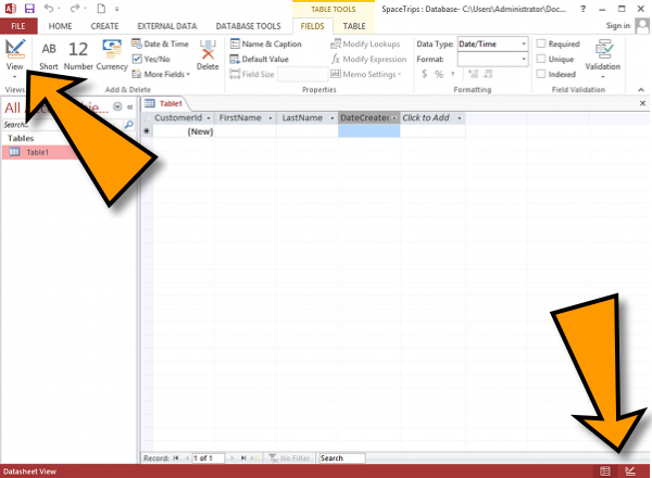 Microsoft Access Tutorial Part 2 Design View Field Properties Relationships Database Guide