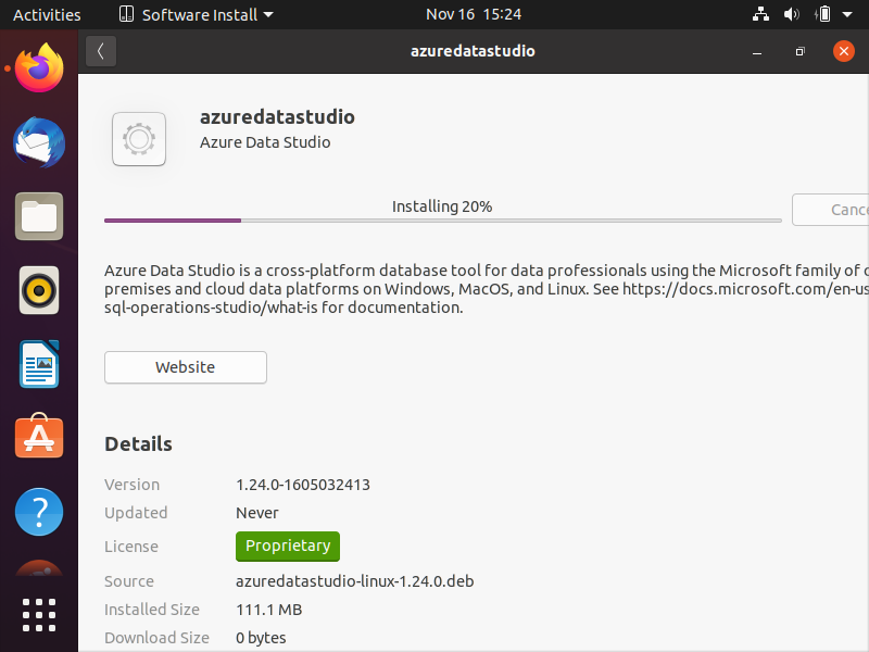azure data studio ubuntu