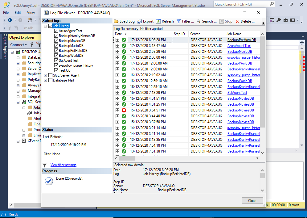 4 Ways to Get SQL Server Job History