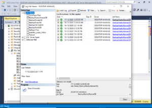 how to view sql server agent job history logs