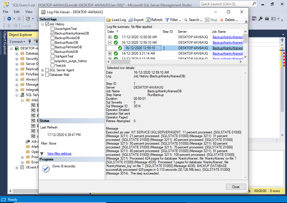 How To Check Sql History In Sql Server Management Studio at Cecil