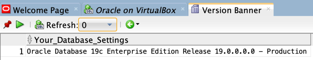 how to check oracle database version