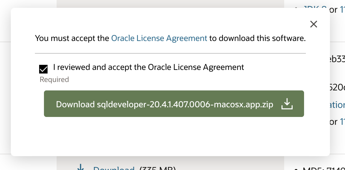 oracle sql developer for mac os